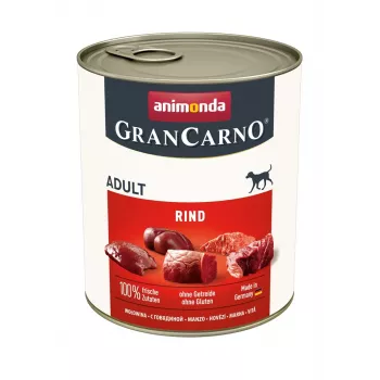 Mokra karma dla psa Animonda GranCarno Oryginalny Beef Adult — puszka 400 g, bezglutenowa, bez cukru, wołowina
