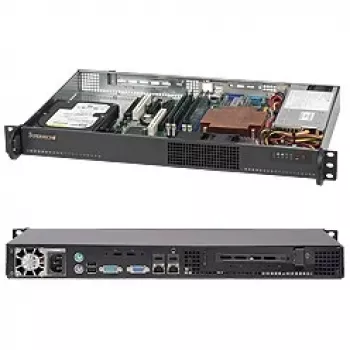 Supermicro - SuperChassis 510-203B (czarna) - Rack-Montage 1U - micro ATX 200 Watt Schwarz