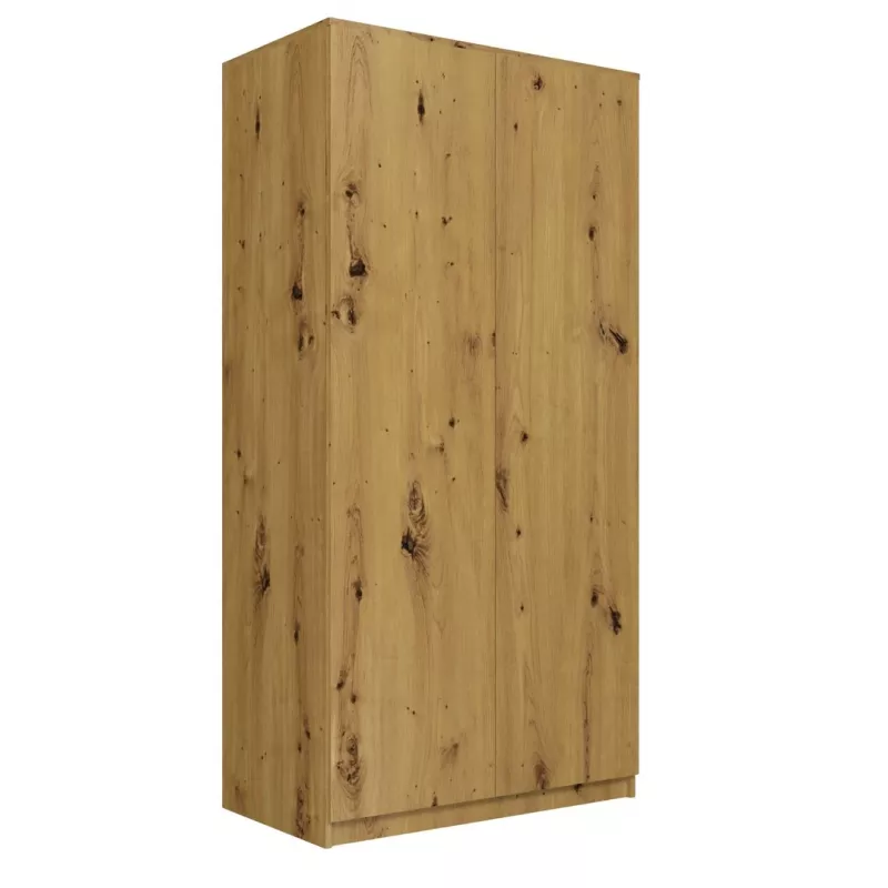 Szafa Top E Shop SD-90 ART KPL — rama dębowa, 7 półek, 2 drzwi