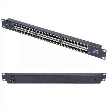 Extralink PoE Injector 24 Port 24x 100Mb/s RJ45, Rackmount