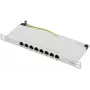Renkforce RF-4996630 8-portowy panel krosowy 254 mm (10) CAT 6a 0,5 HE szary (RF-4996630)