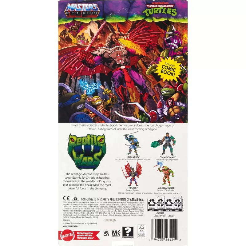 Figurka akcji MATTEL MotU Origins TOG Core Mutated Ninjor figurka kolekcjonerska JBN04
