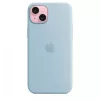 Etui silikonowe Apple iPhone 15 Plus Light niebieski MagSafe