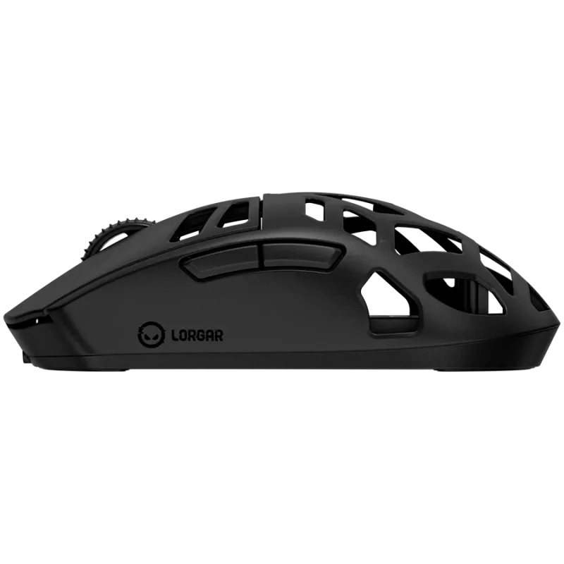LORGAR MSE90W, Bezprzewodowa mysz gamingowa Elite ze stopu magnezu, czarna
