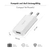 Adapter gniazdkowy USB-A, 5W, 5V/1A, 1xUSB-A biały