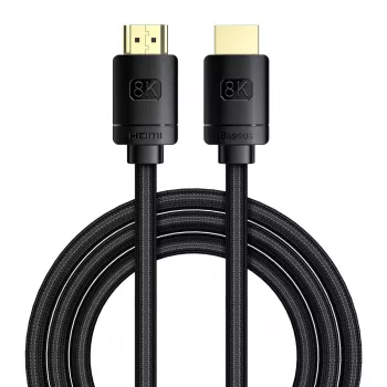 Kabel Baseus High Definition Series HDMI 2.1, 8K 60 Hz, 3D, HDR, 48 Gb/s, 2 m (czarny)