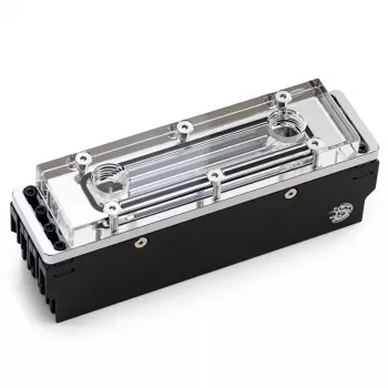 Bitspower Memory Cooler, DDR5, przezroczysty, dwustronny - 4 DIMMS