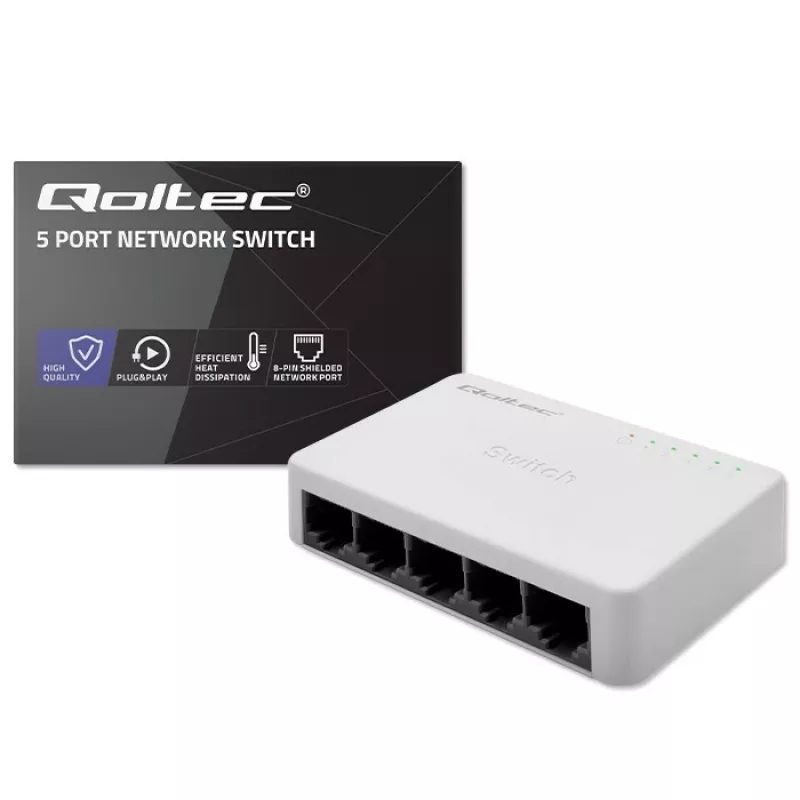 Przełącznik sieciowy 5xRJ45 100Mbps LAN