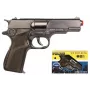 Metalowy pistolet policyjny Pulio GONHER 125/0 155125/0 — metalowy pistolet-zabawka, model 125/0