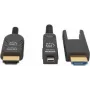 Kabel Manhattan HDMI na Micro HDMI o klasie Plenum, 4K@60Hz (Premium High Speed), 70 m, aktywny, odłączane złącze męskie HDMI (typ A), męski na męski, czarny, pozłacane styki, dożywotnia gwarancja