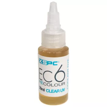 XSPC Barwnik EC6 ReColour Dye UV transparentny 30 ml - barwnik do płynu chłodzącego do układów chłodzenia wodnego PC
