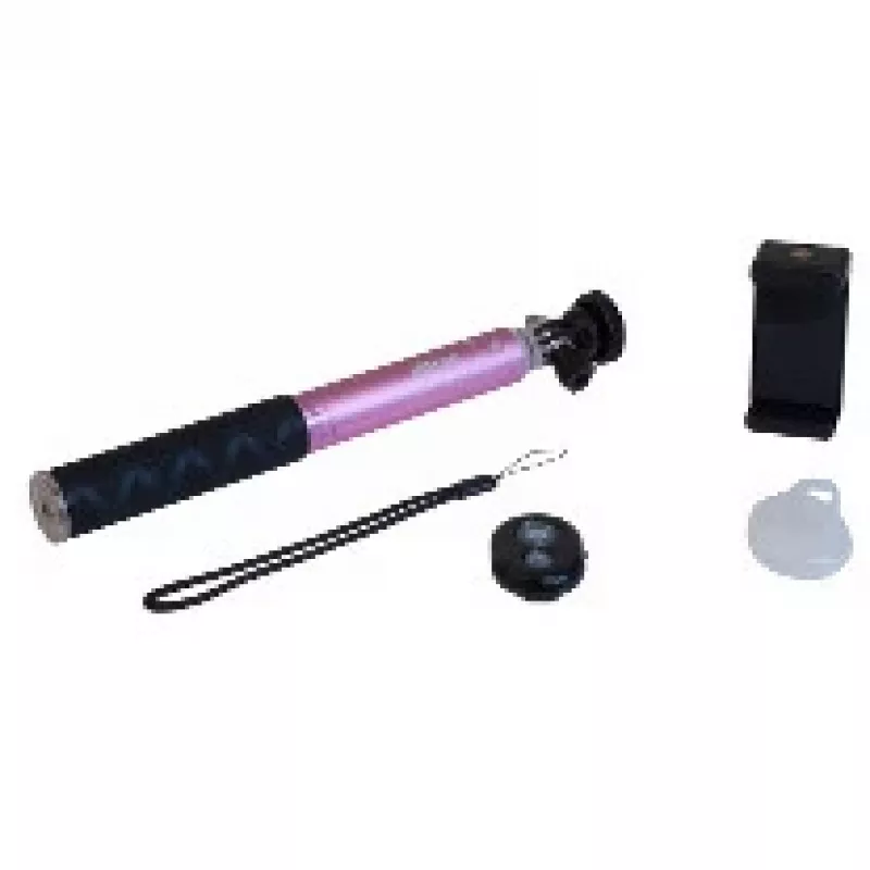 Selfie Stick Ultron Alu 80 Uniwersalny Czarny Różowy