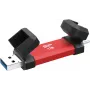 Silicon Power DS72 USB-Stick 1 TB USB Type-A / USB Type-C 3.2 Gen 2 (3.1 Gen 2) Rot (SP001TBUC3S72VPR)