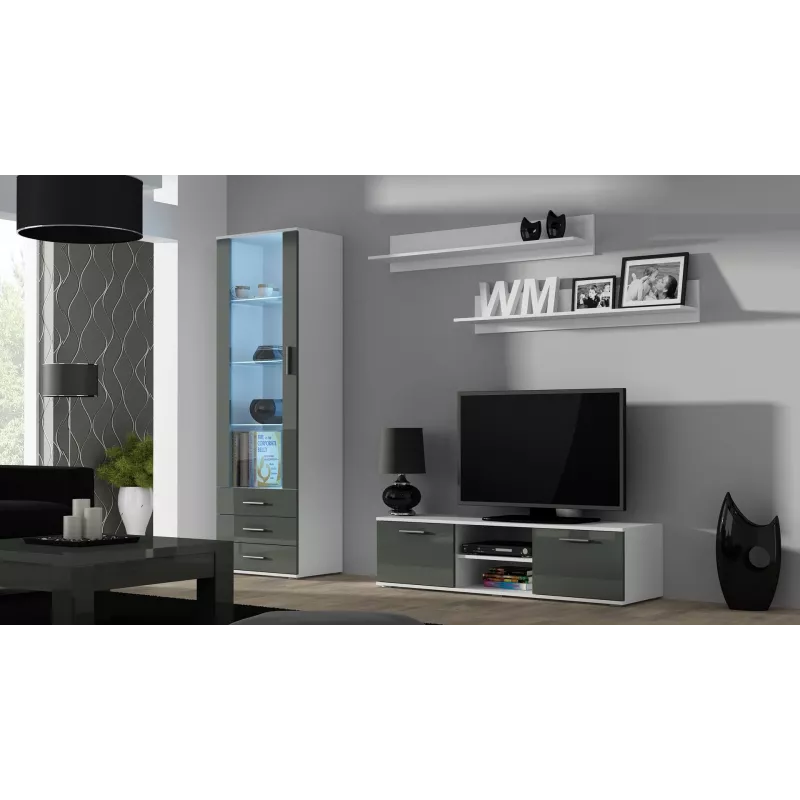 Cama zestaw of two shelves 125cm SOHO biały matowy