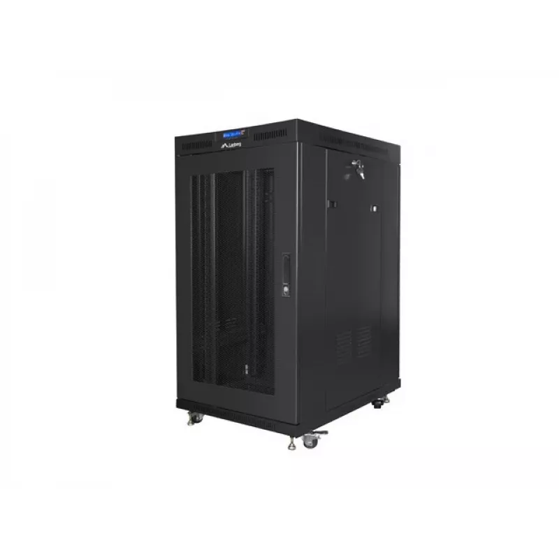 Wolnostojący stelaż Lanberg FF01-8022-23BL 22U 1200kg Czarny