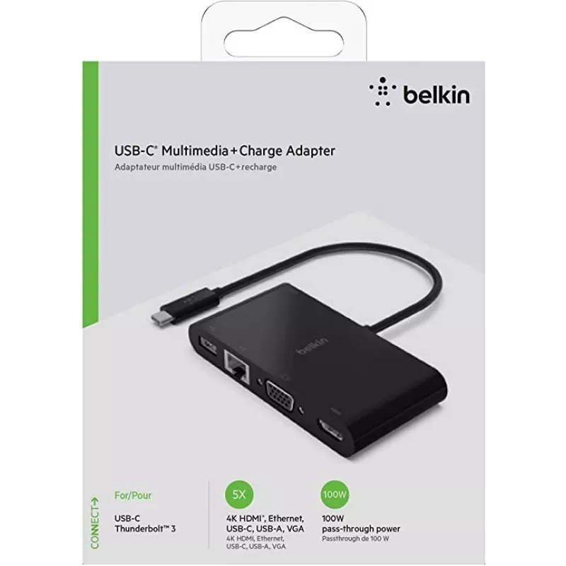 Adapter Belkin USB-C Multimedia + Ładowanie