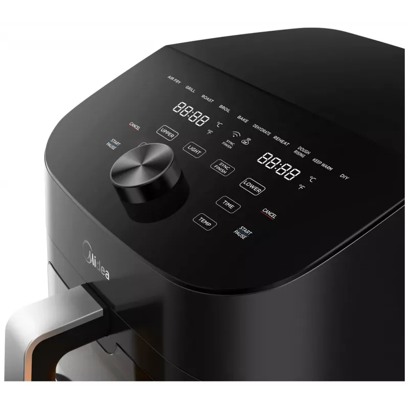 Airfryer Midea MAD1100DADK, 1850 W, podwójna pojemność 4,4/6,4 L