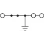 Phoenix Contact PT 6-TWIN-PE 3211498 Zacisk uziemienia ochronnego Liczba biegunów: 3 0,50 mm² 6 mm² Zielono-żółty 1 szt. (3211498)