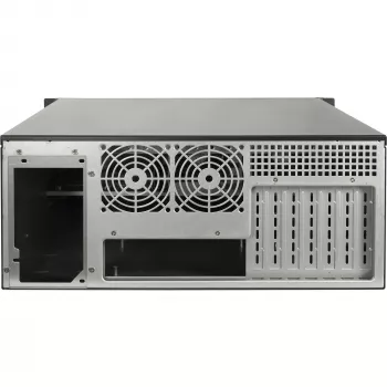 Obudowa rack INTER-TECH IPC 4U-4508 Czarny — 4U obudowa serwerowa/PC, do montażu w szafie