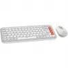 Mysz Logitech POP Icon Combo Bluetooth QWERTZ Szwajcarski Pomarańczowo-Biały