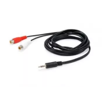 Equip 147093 kabel audio 250 m 2 x RCA 3.5mm czarny