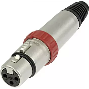 Neutrik gniazdo XLR, proste, liczba biegunów: 3, srebrne, NC3FXS, 1 szt. (NC3FXS)