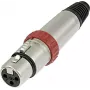 Neutrik gniazdo XLR, proste, liczba biegunów: 3, srebrne, NC3FXS, 1 szt. (NC3FXS)