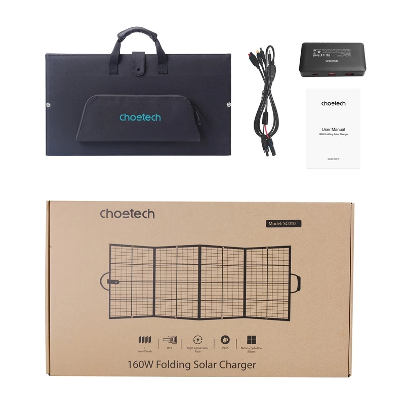 Choetech SC010 160W składana ładowarka solarna