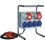 Power Extension Brennenstuhl 1153750 2m 6 gniazd AC Czarny Niebieski Czerwony Srebrny