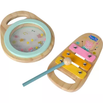 Zestaw muzyczny Peppa Pig Wood, zabawka muzyczna 2-częściowa