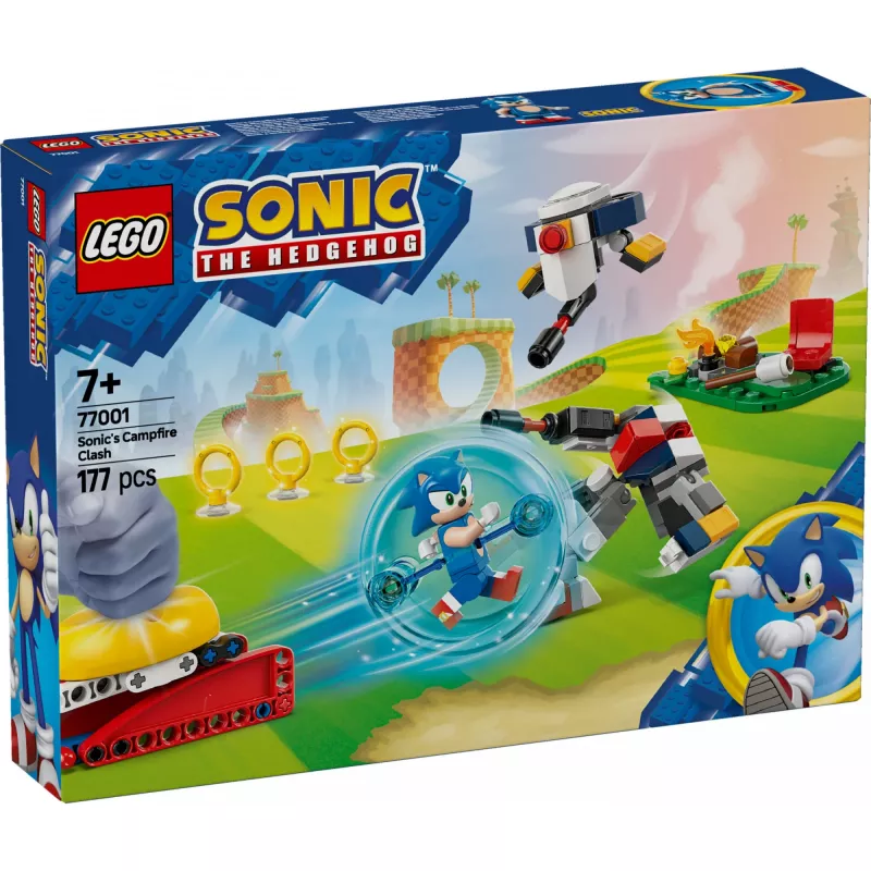 Klocki konstrukcyjne LEGO Sonic the Hedgehog 77001 Campfire Showdown, 177 elementów, 1 minifigurka, wiek 7+