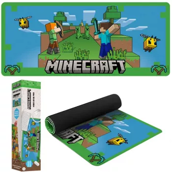 Podkładka pod mysz Kids Euroswan 80x30 cm Minecraft — duża mata na biurko pod mysz i klawiaturę