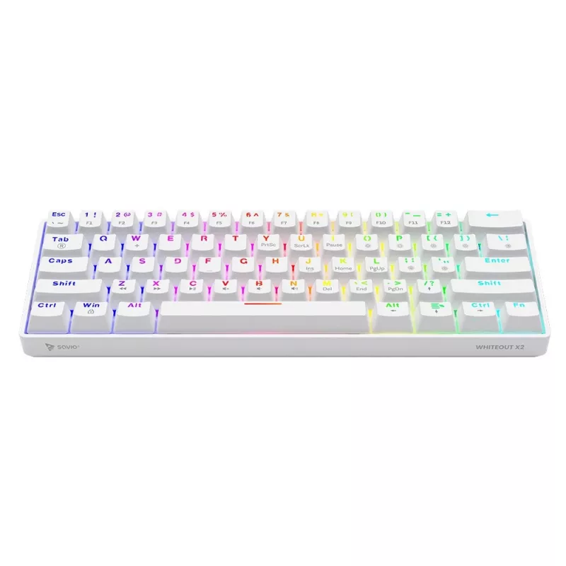 Klawiatura mechaniczna Whiteout X2, Brown Outemu, Hot Swap Savio Savgk-whit