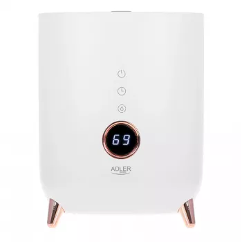 Nawilżacz ultradźwiękowy Adler AD 7972 — zbiornik 4 L, 300 ml/h, do 35 m², 23 W, biały