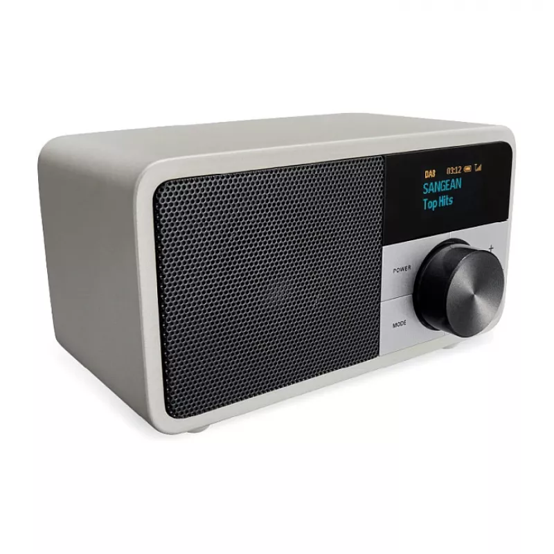 Radio stołowe Sangean DDR-7 Glacier srebrny z cyfrowym tunerem i Bluetooth