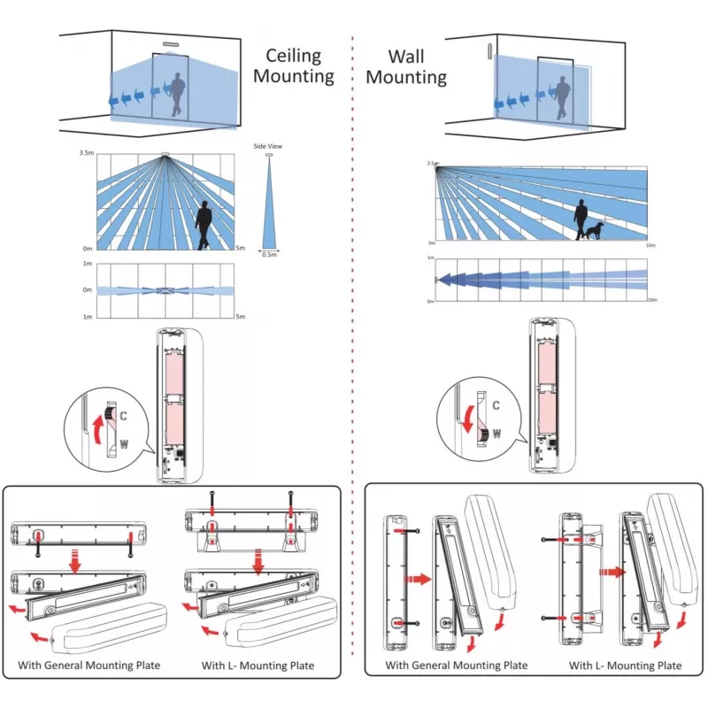HIKVISION DS-PDC10AM-EG2-WE Ax Pro Bezprzewodowa Zewnętrzna Czujka PIR. (DS-PDC10AM-EG2-WE)