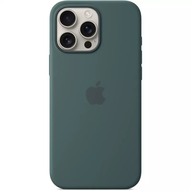 Etui silikonowe z MagSafe dla iPhone 16 Pro Max - Jeziorna Zieleń