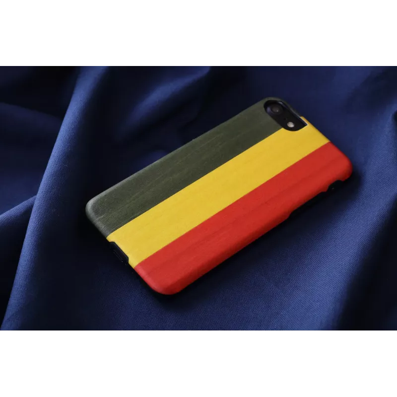 Etui na telefon Man and Wood do iPhone 7/8 — reggae Czarny
