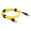 Kabel sieciowy DeLOCK 81250 Czarno-Żółty 1m Cat6