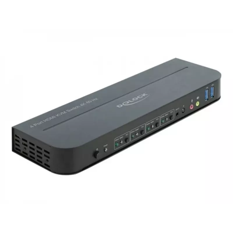 Przełącznik KVM DeLOCK 11483 Czarny