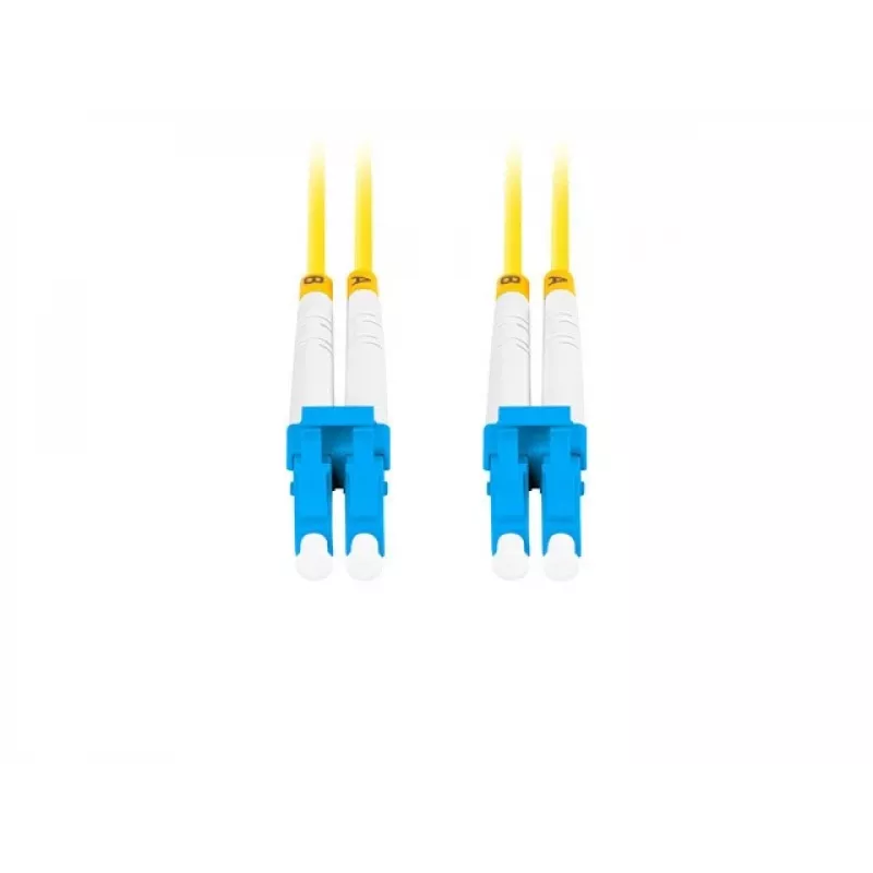 Kabel światłowodowy LANBERG FO-LULU-SD11-0010-YE, 3 m, G.657.A1, LC–LC, żółty