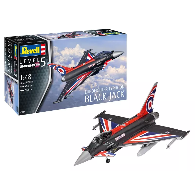 Zestaw modelarski REVELL Eurofighter Czarny Jack 1/48 - model plastikowy