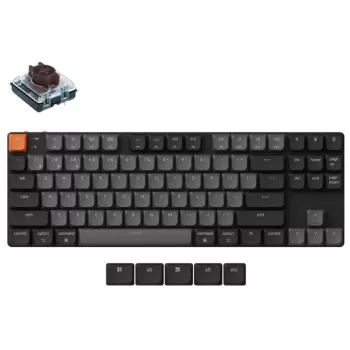 Bezprzewodowa klawiatura mechaniczna Keychron K1X-A3 Ultracienka Podświetlenie RGB, łączność bezprzewodowa, układ kompaktowy