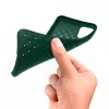 Ochronne miękkie etui Devia do iPhone 11 Pro Max z wzorem plecionki, zielone