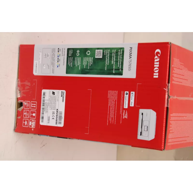 SALE OUT. Drukarka wielofunkcyjna Canon | PIXMA TS7650i | Atramentowa | Kolorowa | A4 | Wi-Fi | Biała | USZKODZONE OPAKOWANIE, ŚLADY NA BOCZNEJ STRONIE DRUKARKI