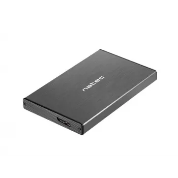 Obudowa NATEC RHINO GO USB 3.0 na 2,5'' SATA HDD/SSD, czarny aluminium