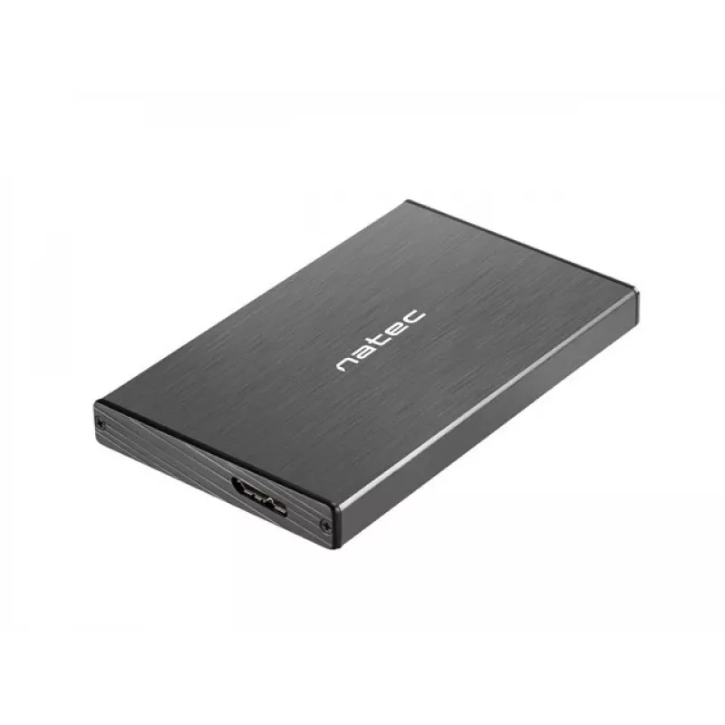 Obudowa NATEC RHINO GO USB 3.0 na 2,5'' SATA HDD/SSD, czarny aluminium