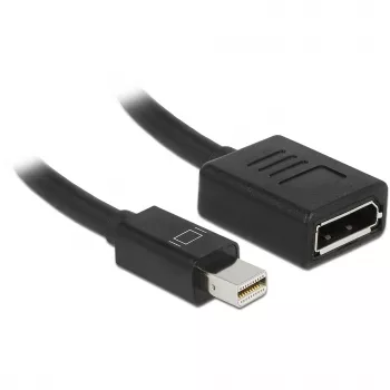 Kabel DisplayPort DeLOCK 65554 Mini DisplayPort 0,21 m czarny
