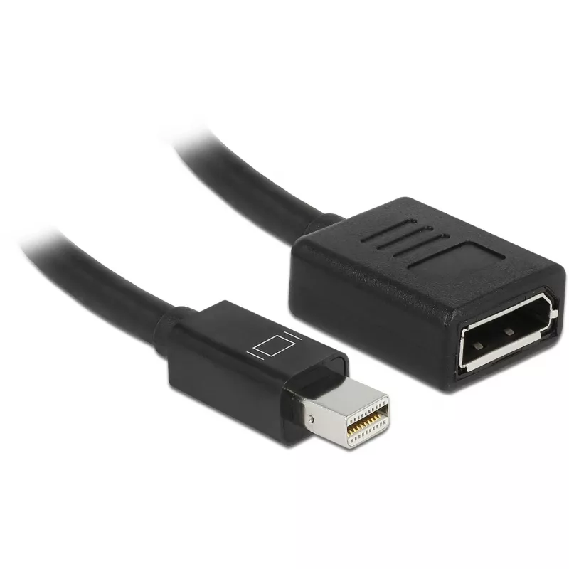 Kabel DisplayPort DeLOCK 65554 Mini DisplayPort 0,21 m czarny