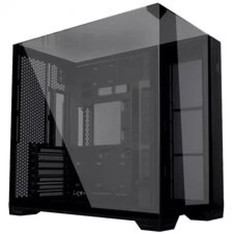 Lian Li O11 Vision Compact PC-Enclosure Bundle + 3x UNI FAN SL-INF 120 Reverse Blade Fan - czarny
